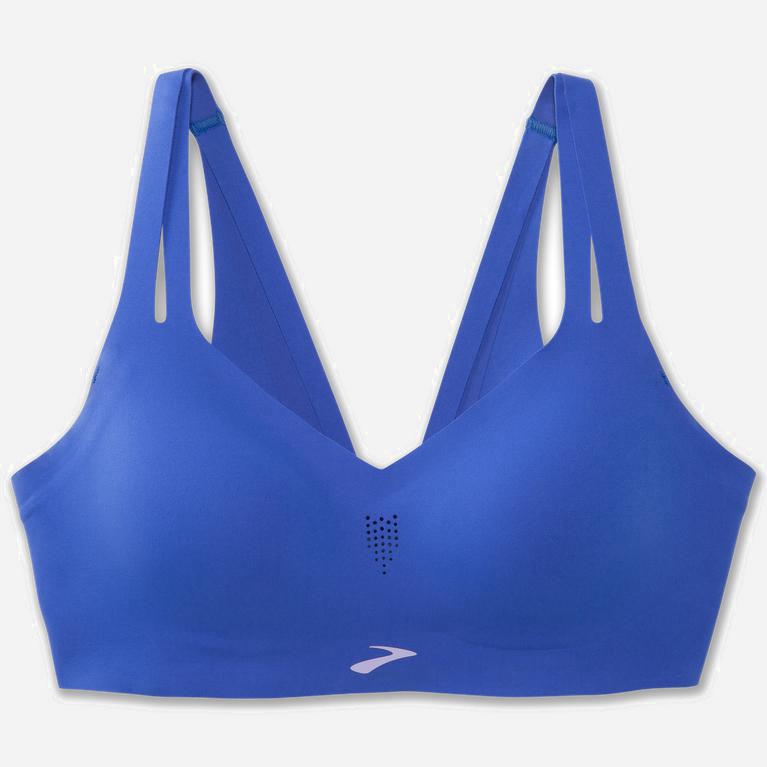 Brooks Women's Dare Strappy Sports Running Bra Singapore - Bluetiful (21549-FEJC)